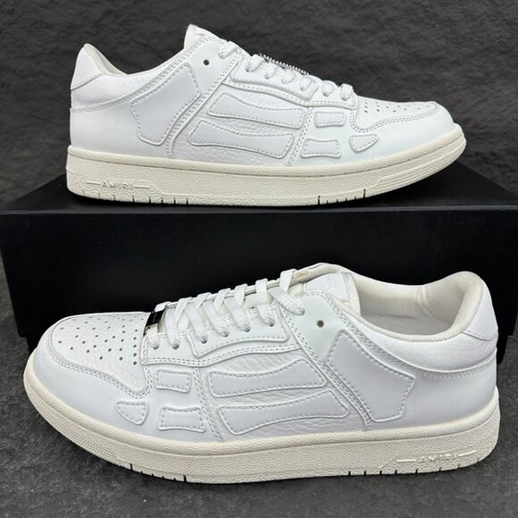 Amiri White Leather Low-Top Sneakers - Picture 9 of 9